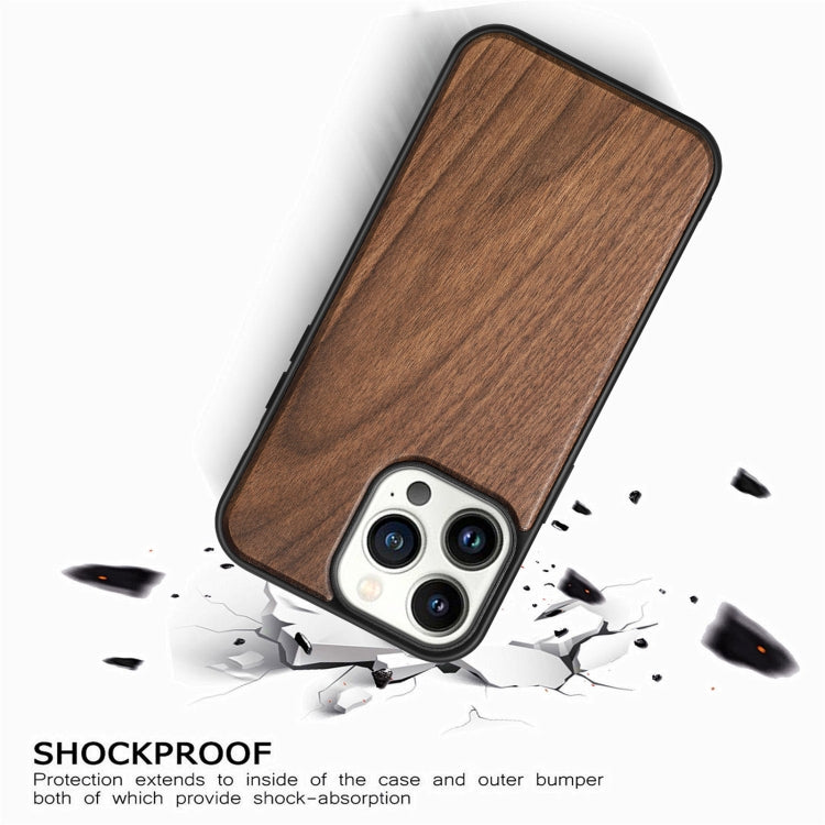 For iPhone 14 Pro Max TPU + Solid Wood Phone Case