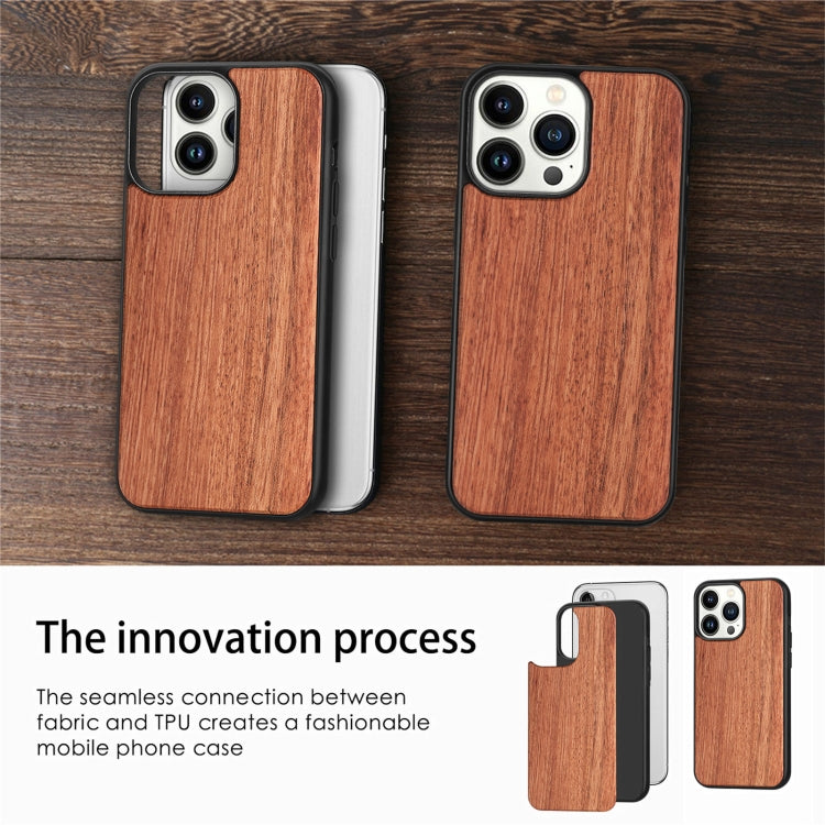 For iPhone 14 Pro Max TPU + Solid Wood Phone Case
