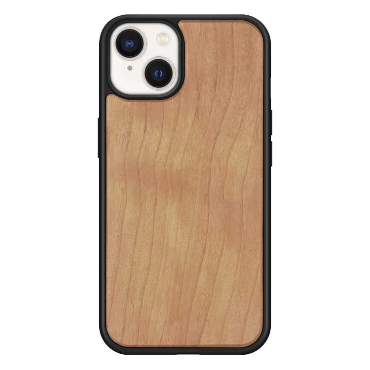 For iPhone 14 TPU + Solid Wood Phone Case