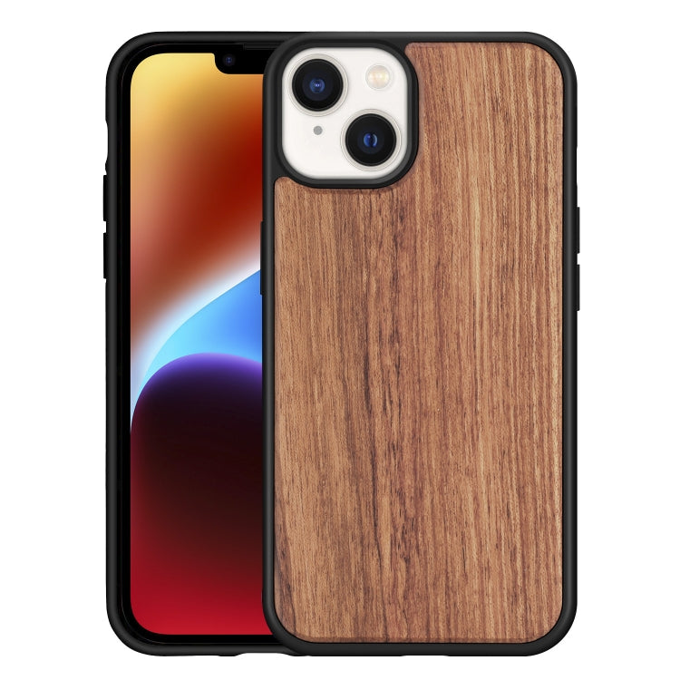 For iPhone 14 Plus TPU + Solid Wood Phone Case
