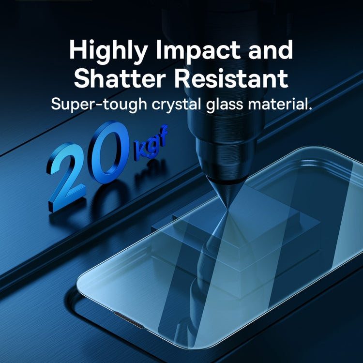 For iPhone 14 Pro 2pcs Baseus 0.3mm Crystal Explosion-proof Tempered Glass Film