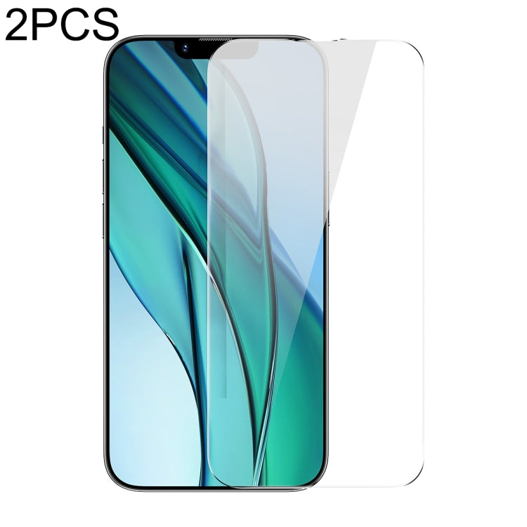 For iPhone 14 / 13 / 13 Pro 2pcs Baseus 0.3mm Full Glass Tempered Film