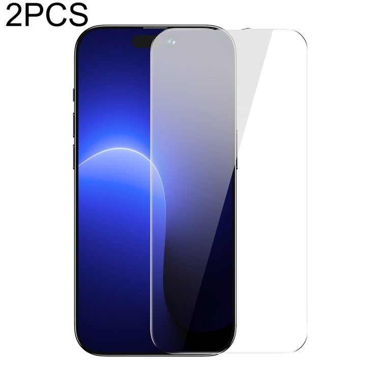 For iPhone 14 Pro 2pcs Baseus 0.3mm Full Glass Tempered Film