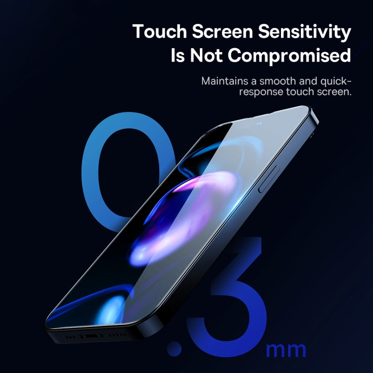 For iPhone 14 Pro Max 2pcs Baseus 0.3mm Full Glass Tempered Film