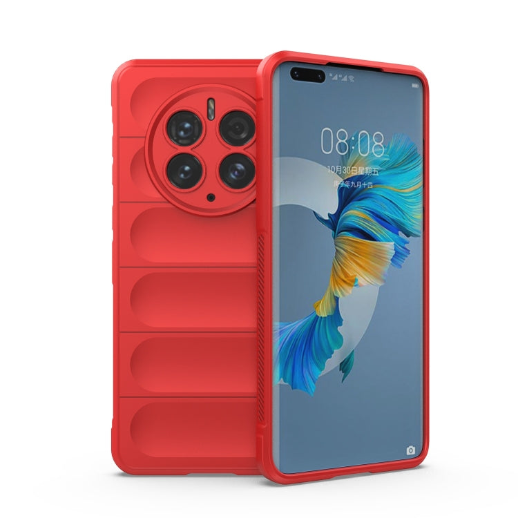 For Huawei Mate 50 Pro Magic Shield TPU + Flannel Phone Case
