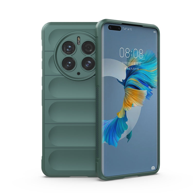For Huawei Mate 50 Pro Magic Shield TPU + Flannel Phone Case