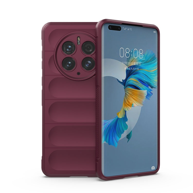 For Huawei Mate 50 Pro Magic Shield TPU + Flannel Phone Case