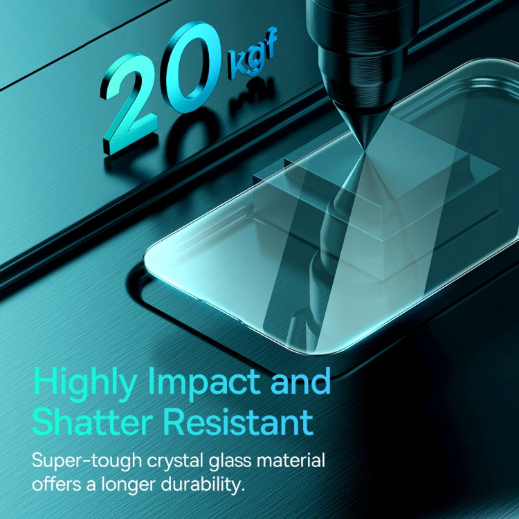 For iPhone 14 / 13 / 13 Pro 2pcs Baseus 0.3mm Full-glass Crystal Explosion-proof Tempered Glass Film