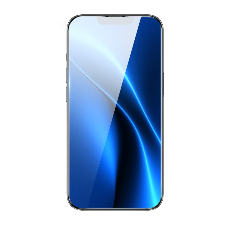 For iPhone 14 Plus / 13 Pro Max 2pcs Baseus 0.3mm Full-glass Crystal Explosion-proof Tempered Glass Film