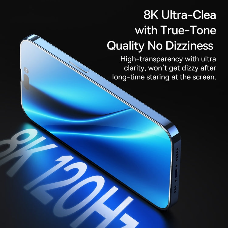 For iPhone 14 Pro Max 2pcs Baseus 0.3mm Anti-peeping Tempered Glass Film