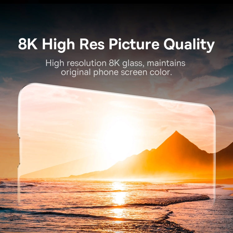 For iPhone 14 Plus / 13 Pro Max 2pcs Baseus 0.3mm Crystal Tempered Glass Film