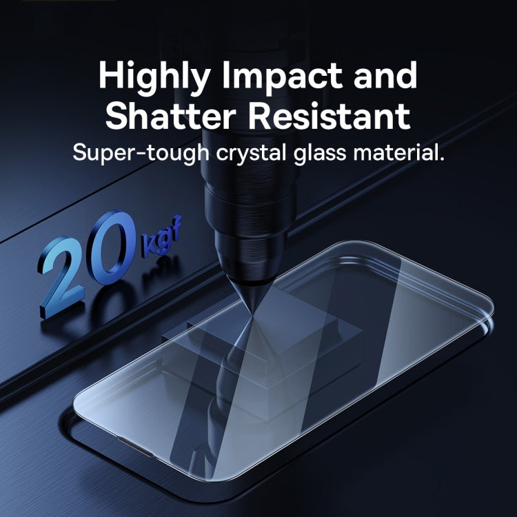 For iPhone 14 Pro 2pcs Baseus 0.3mm Crystal Tempered Glass Film