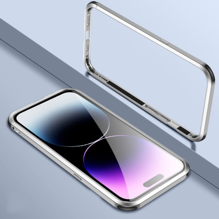 For iPhone 14 Pro Four Corners Shockproof Metal Frame Phone Case
