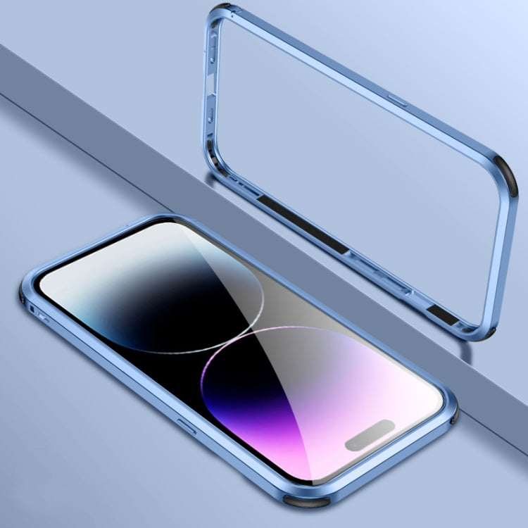For iPhone 14 Pro Max Four Corners Shockproof Metal Frame Phone Case