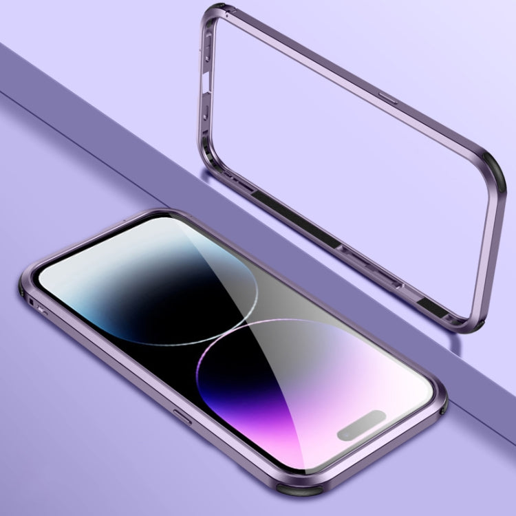 For iPhone 14 Pro Max Four Corners Shockproof Metal Frame Phone Case