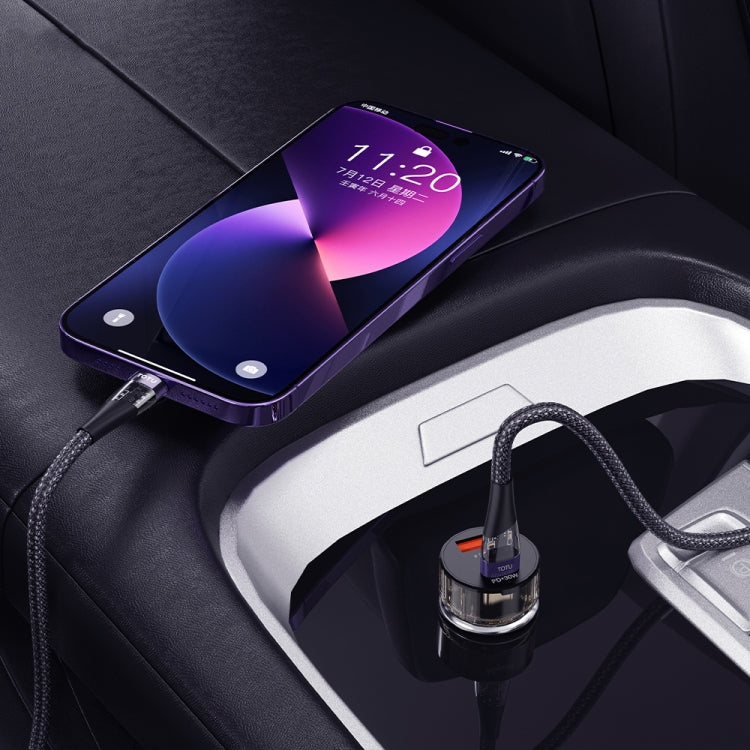 TOTU DCCPD-015 Ming Series 30W USB + Type-C Fast Charging Car Charger(Black)