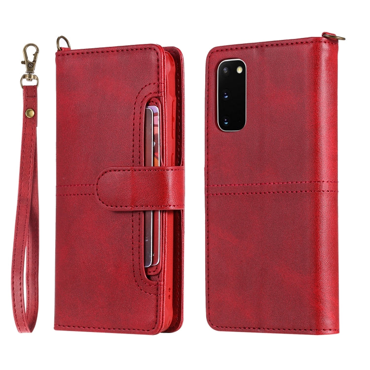 For Galaxy S20 Multifunctional Detachable Magnetic Horizontal Flip Leather Case with Card Slots & Holder & Wallet
