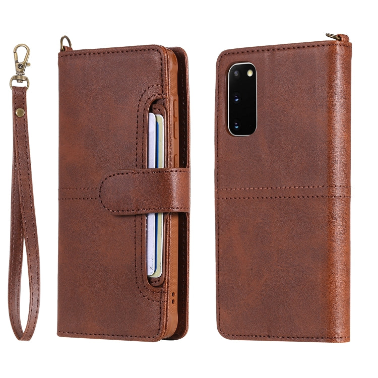 For Galaxy S20 Multifunctional Detachable Magnetic Horizontal Flip Leather Case with Card Slots & Holder & Wallet