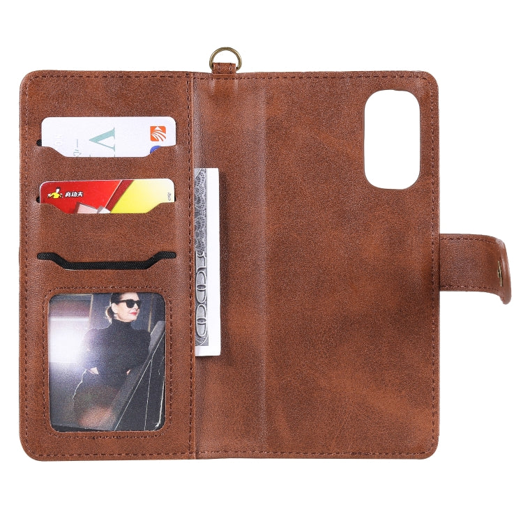 For Galaxy S20 Multifunctional Detachable Magnetic Horizontal Flip Leather Case with Card Slots & Holder & Wallet