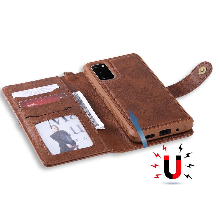 For Galaxy S20 Multifunctional Detachable Magnetic Horizontal Flip Leather Case with Card Slots & Holder & Wallet