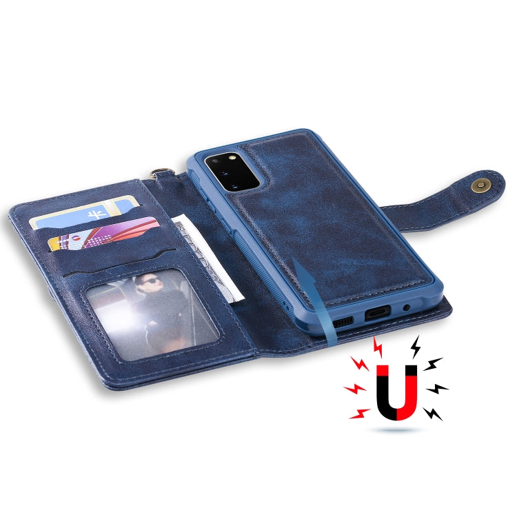 For Galaxy S20 Multifunctional Detachable Magnetic Horizontal Flip Leather Case with Card Slots & Holder & Wallet