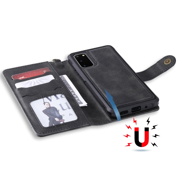 For Galaxy S20 Multifunctional Detachable Magnetic Horizontal Flip Leather Case with Card Slots & Holder & Wallet