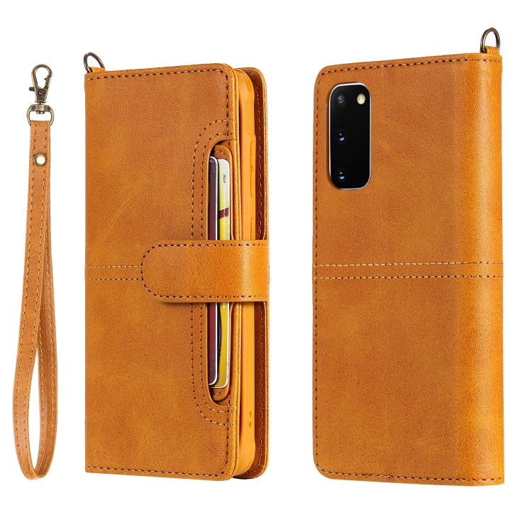 For Galaxy S20 Multifunctional Detachable Magnetic Horizontal Flip Leather Case with Card Slots & Holder & Wallet