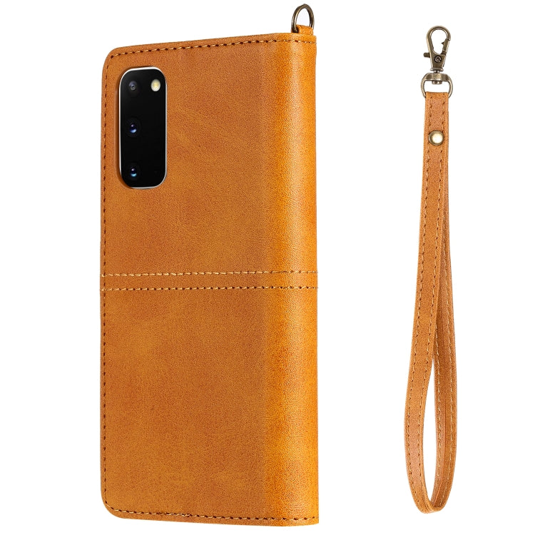 For Galaxy S20 Multifunctional Detachable Magnetic Horizontal Flip Leather Case with Card Slots & Holder & Wallet