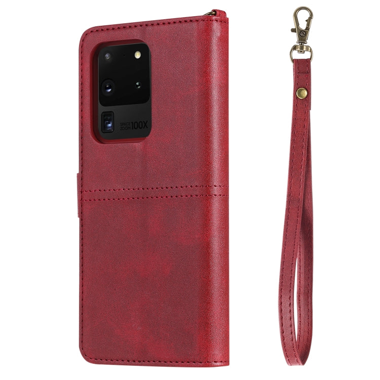 For Galaxy S20 Ultra Multifunctional Detachable Magnetic Horizontal Flip Leather Case with Card Slots & Holder & Wallet
