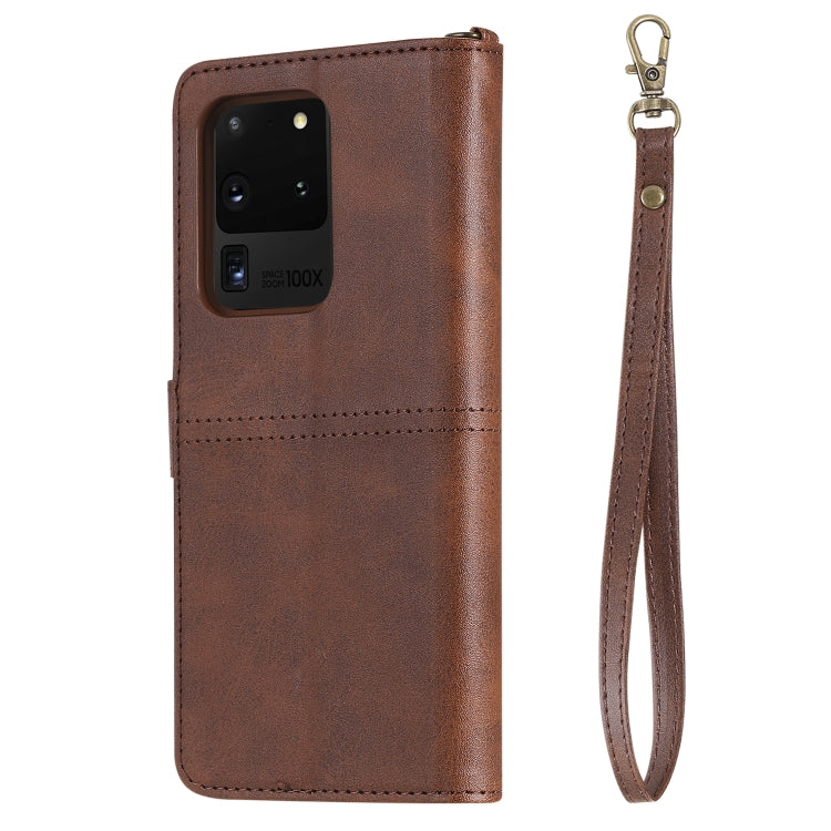 For Galaxy S20 Ultra Multifunctional Detachable Magnetic Horizontal Flip Leather Case with Card Slots & Holder & Wallet
