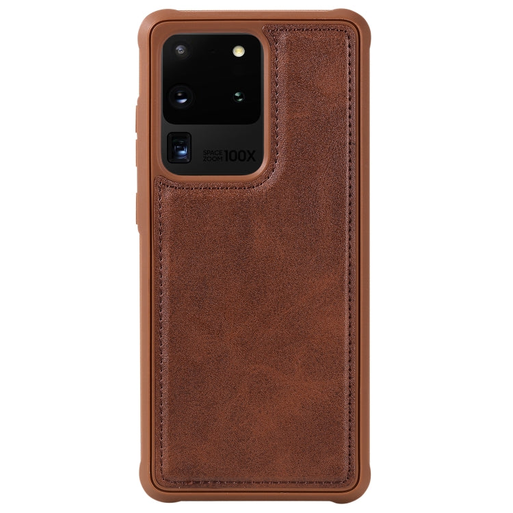 For Galaxy S20 Ultra Multifunctional Detachable Magnetic Horizontal Flip Leather Case with Card Slots & Holder & Wallet