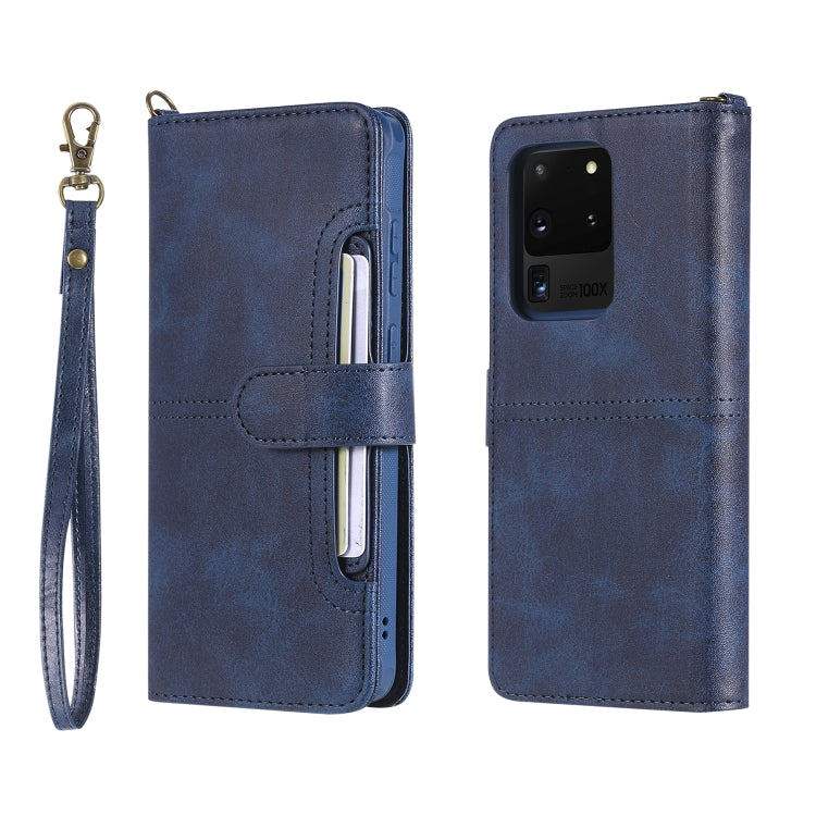 For Galaxy S20 Ultra Multifunctional Detachable Magnetic Horizontal Flip Leather Case with Card Slots & Holder & Wallet