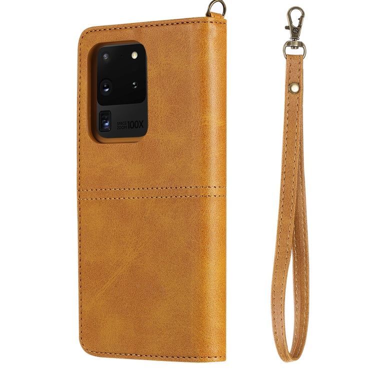 For Galaxy S20 Ultra Multifunctional Detachable Magnetic Horizontal Flip Leather Case with Card Slots & Holder & Wallet