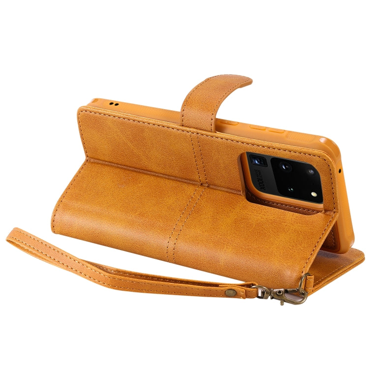 For Galaxy S20 Ultra Multifunctional Detachable Magnetic Horizontal Flip Leather Case with Card Slots & Holder & Wallet
