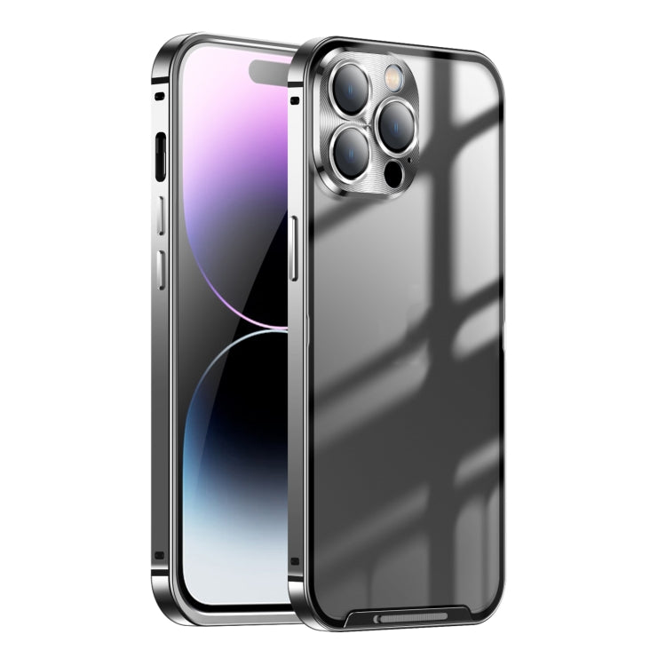 For iPhone 14 Pro Frosted Metal Phone Case