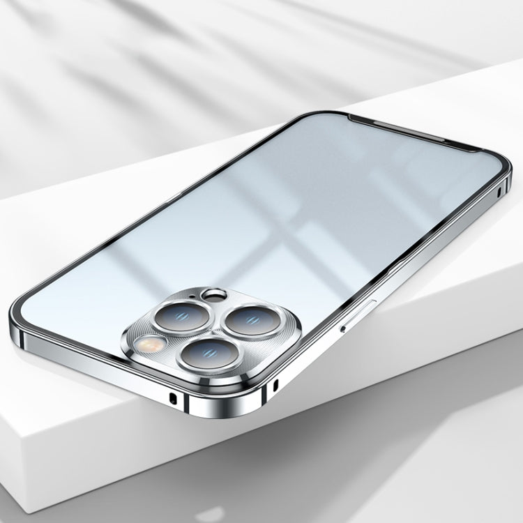 For iPhone 14 Pro Frosted Metal Phone Case
