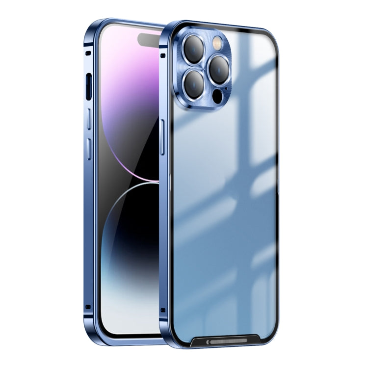 For iPhone 14 Pro Frosted Metal Phone Case