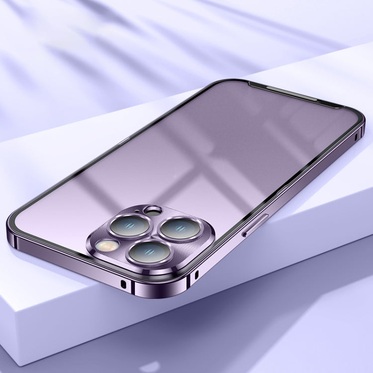 For iPhone 14 Pro Frosted Metal Phone Case
