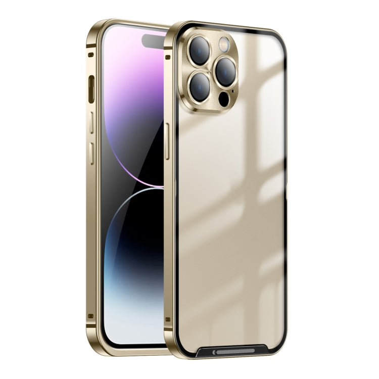 For iPhone 14 Pro Frosted Metal Phone Case