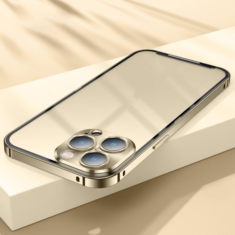 For iPhone 14 Pro Frosted Metal Phone Case