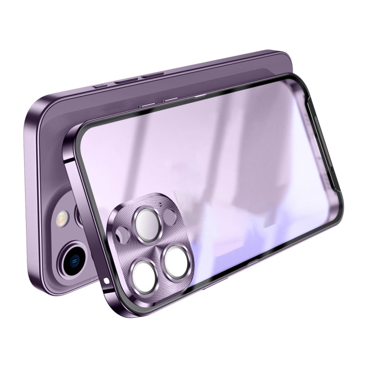 For iPhone 14 Pro Frosted Metal Phone Case
