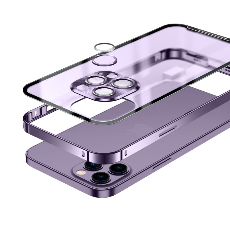 For iPhone 14 Pro Frosted Metal Phone Case