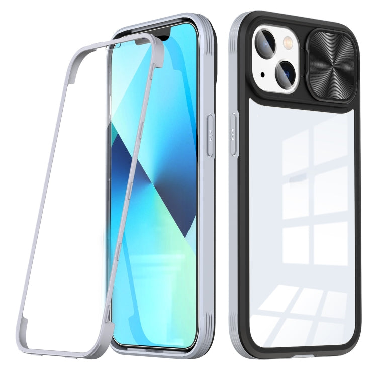 For iPhone 14 360 Full Body Sliding Camshield Phone Case