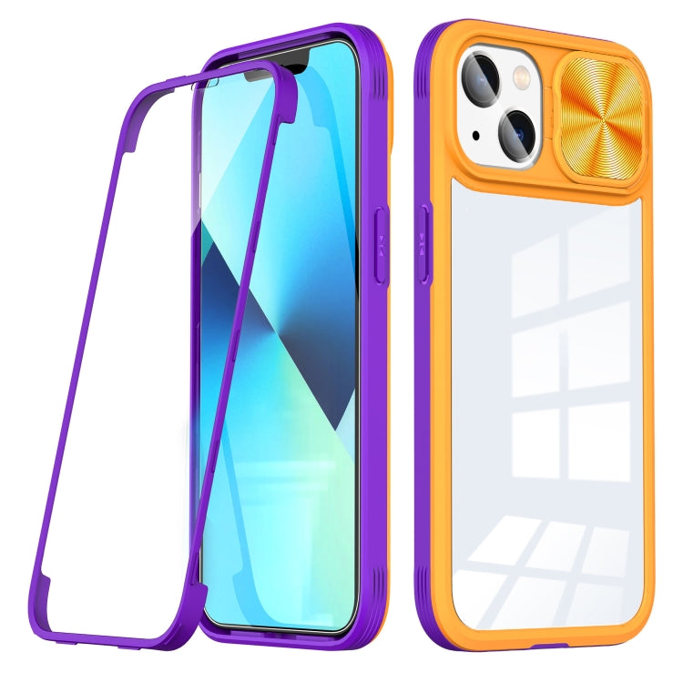 For iPhone 14 360 Full Body Sliding Camshield Phone Case