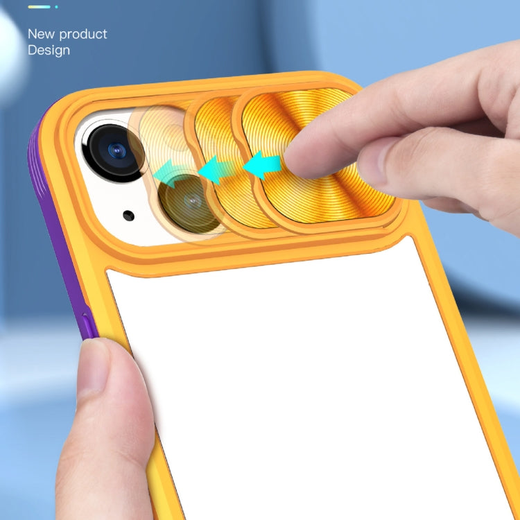 For iPhone 14 Plus 360 Full Body Sliding Camshield Phone Case