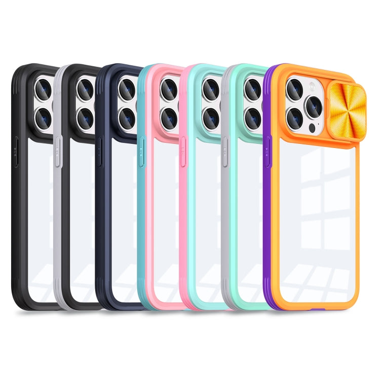 For iPhone 14 Pro 360 Full Body Sliding Camshield Phone Case
