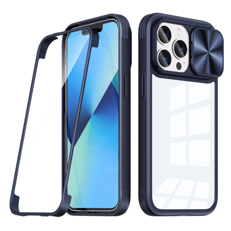 For iPhone 13 Pro 360 Full Body Sliding Camshield Phone Case