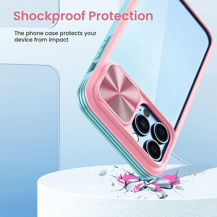 For iPhone 13 Pro Max 360 Full Body Sliding Camshield Phone Case
