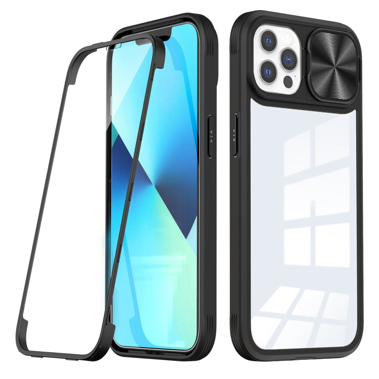 For iPhone 12 Pro Max 360 Full Body Sliding Camshield Phone Case