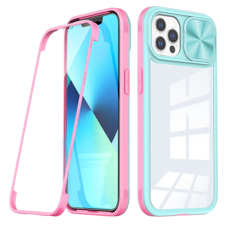 For iPhone 12 Pro Max 360 Full Body Sliding Camshield Phone Case